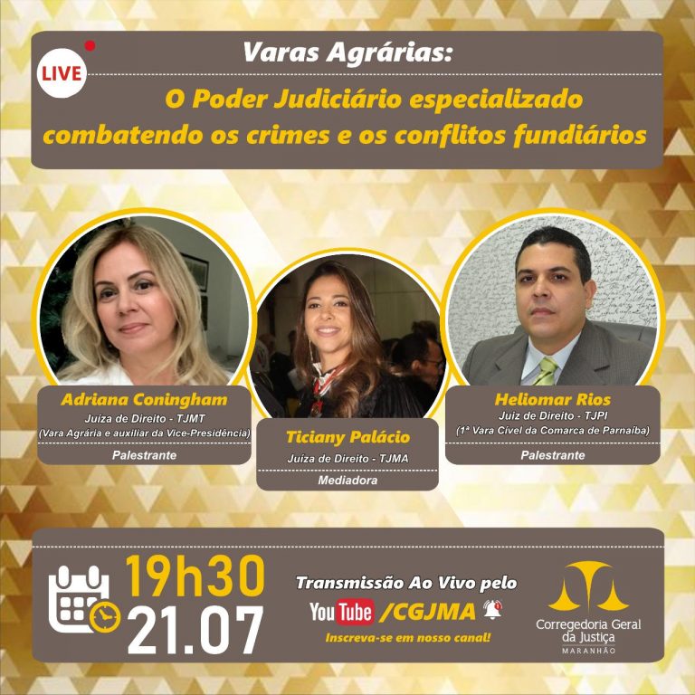 Dia 21/07 Live Sobre O Poder Judiciário Especializado
